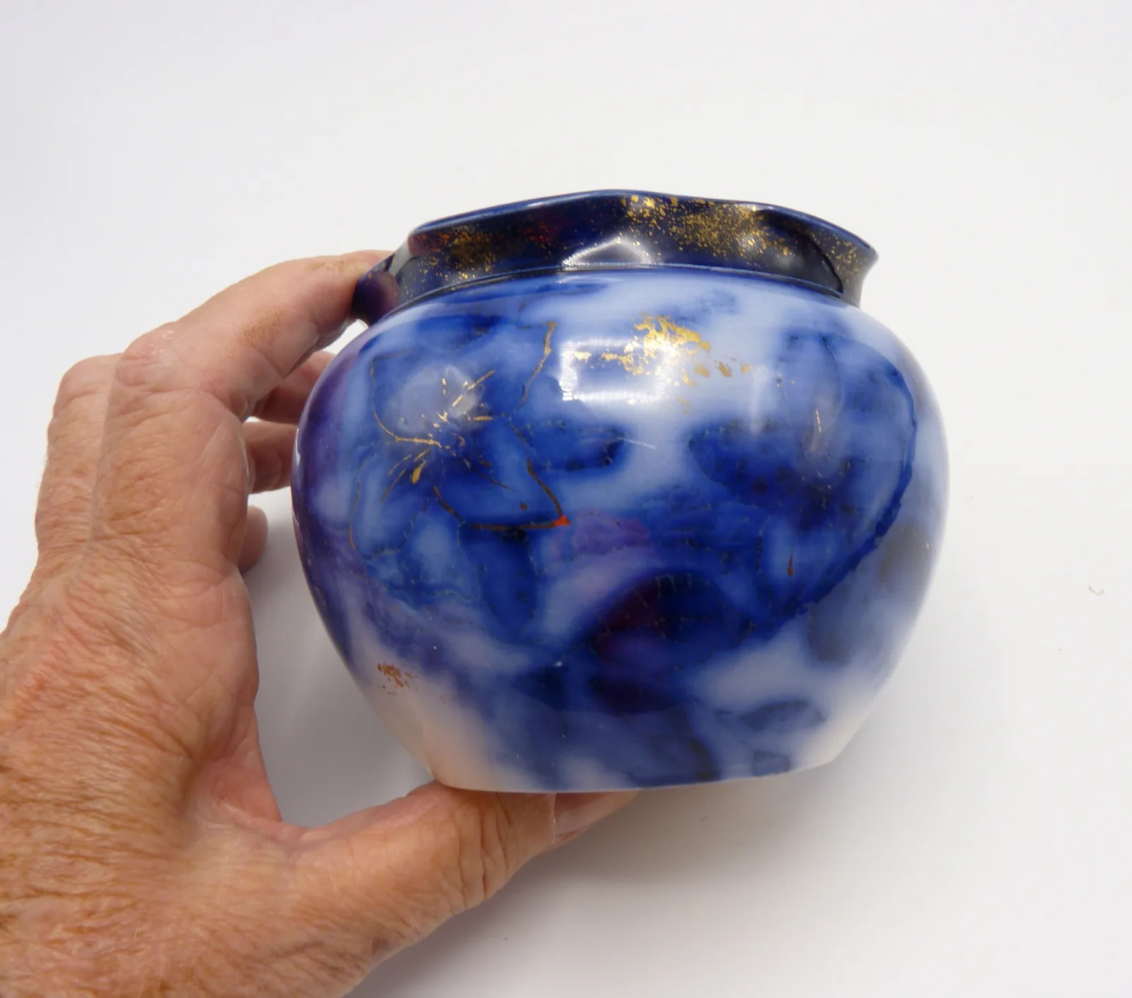 Miniature Flow Blue Flower Pot - Image 3