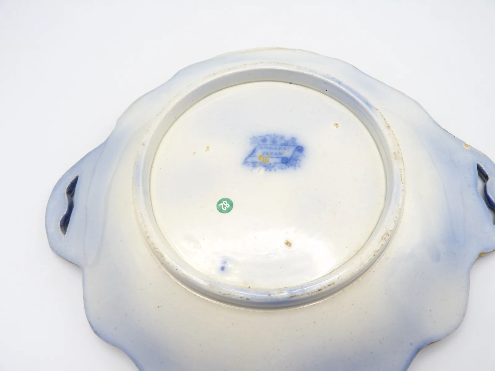 Flow Blue Polychrome Amherst Japan - Image 5