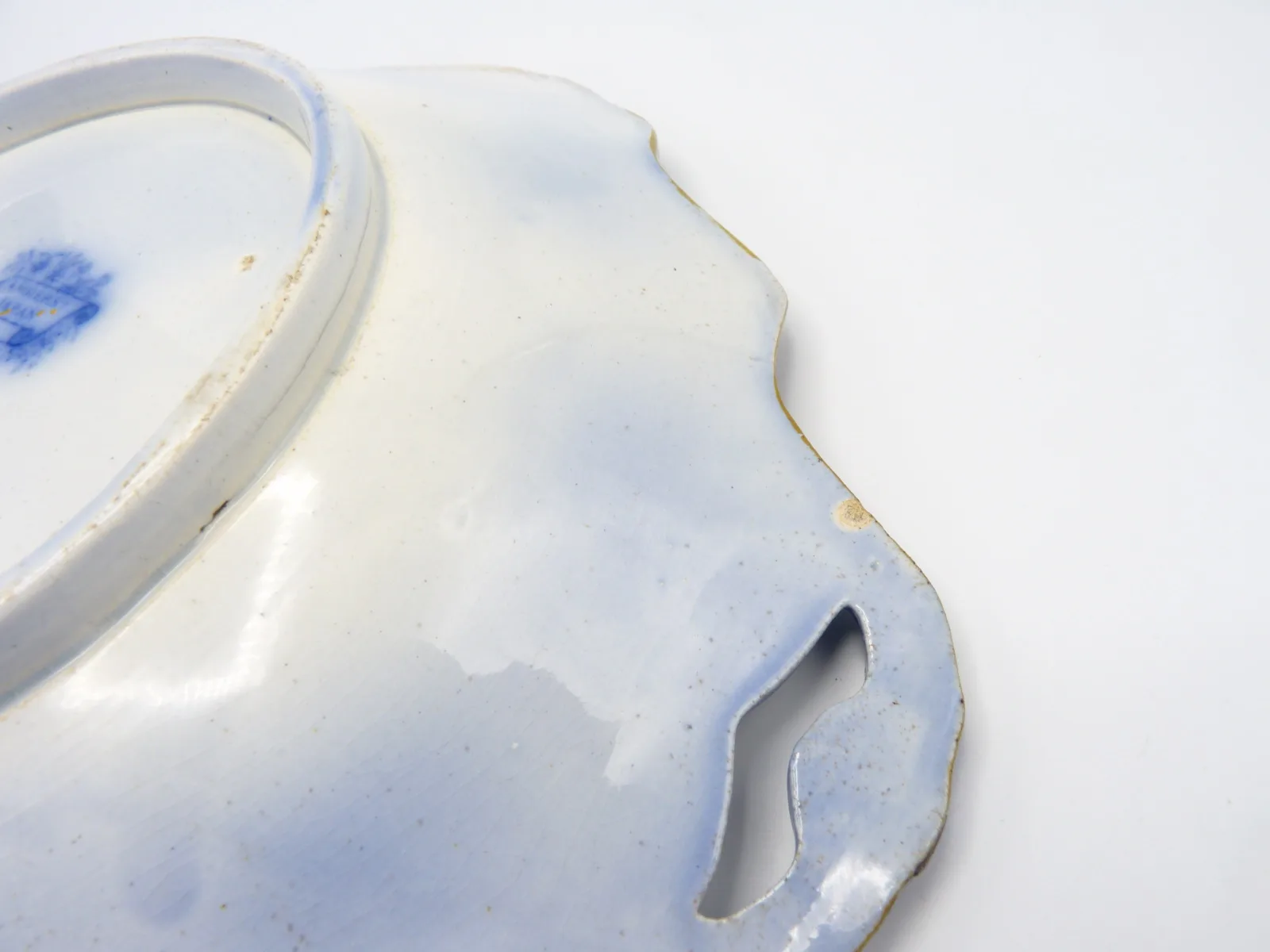 Flow Blue Polychrome Amherst Japan - Image 6