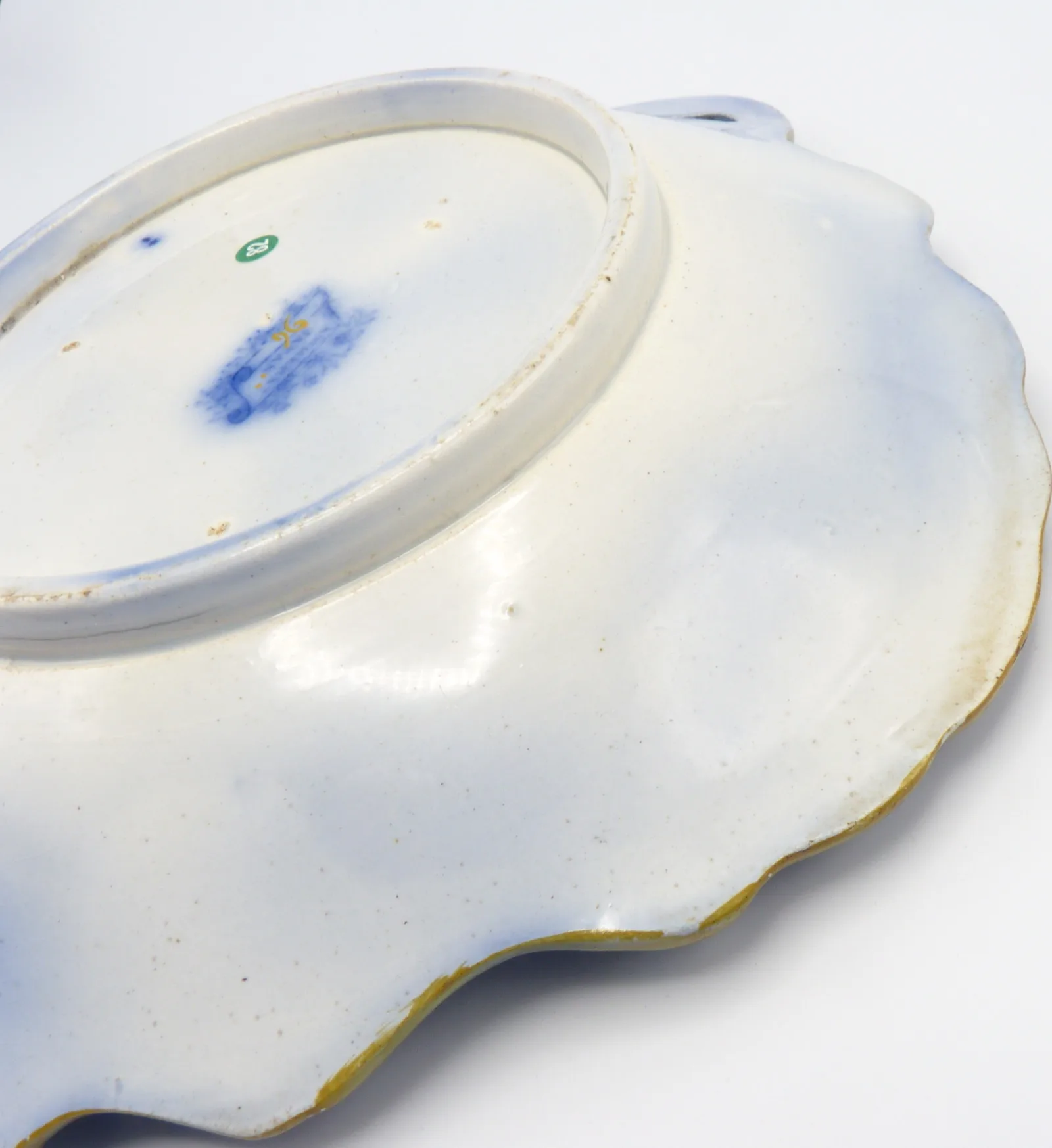 Flow Blue Polychrome Amherst Japan - Image 7