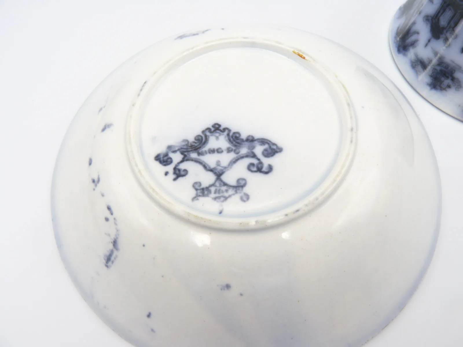 Mulberry Handless Cup and Saucer c1845 - Image 4