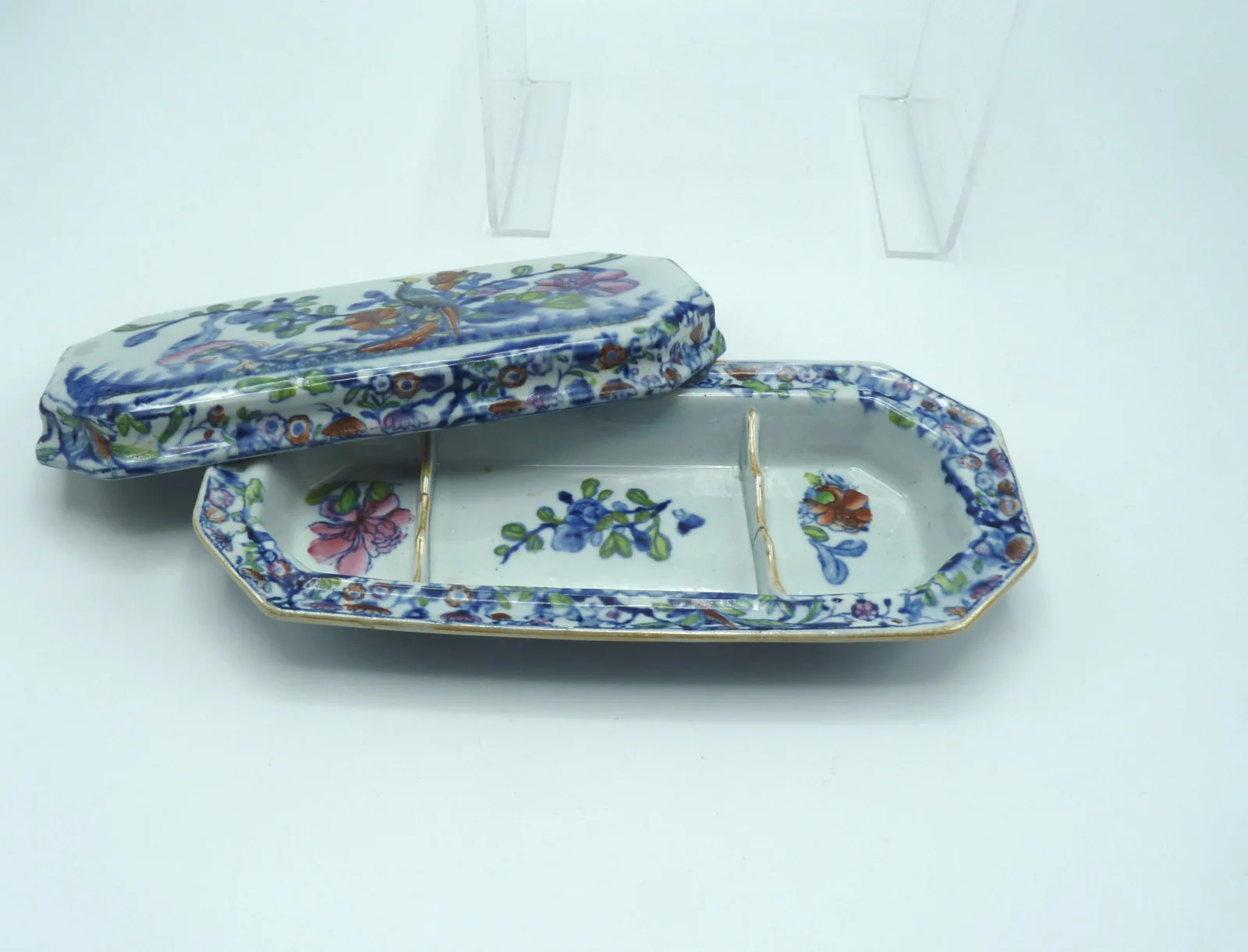 Chinese Pheasant Razor / Toothbrush Box - Mason - Image 3