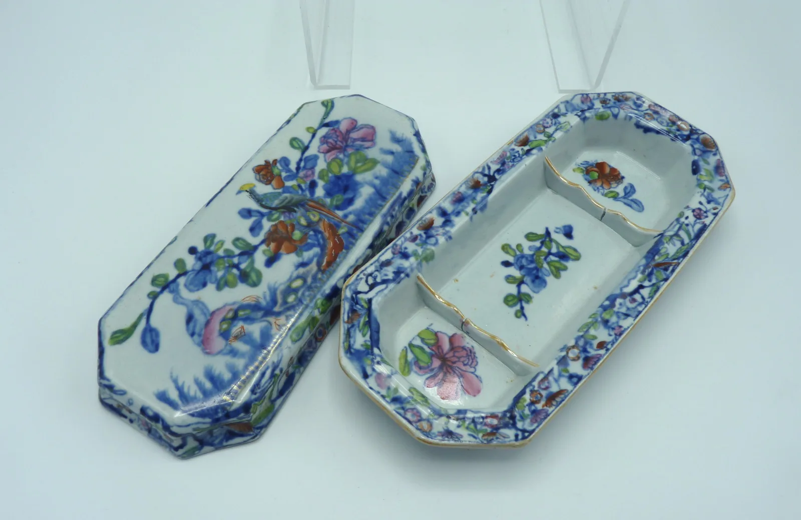 Chinese Pheasant Razor / Toothbrush Box - Mason - Image 9