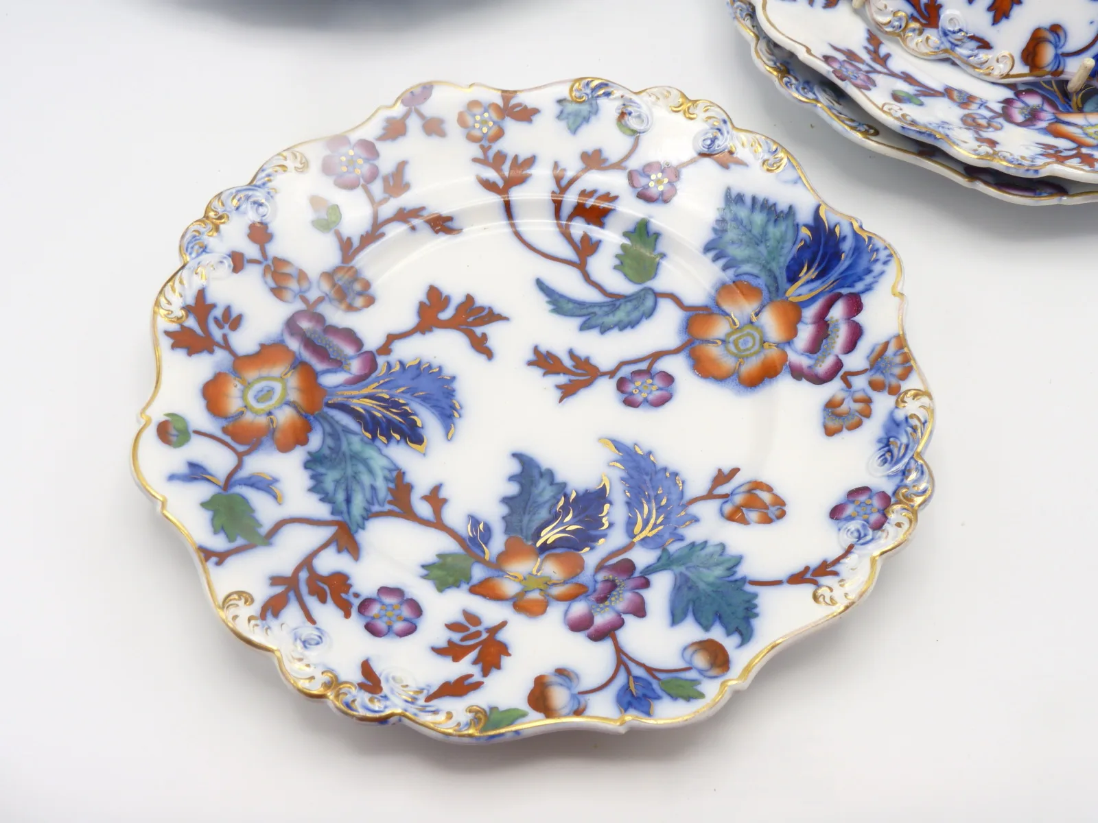 Set of 6 "Prunus" Plates - Wm. Ridgway - - Image 2