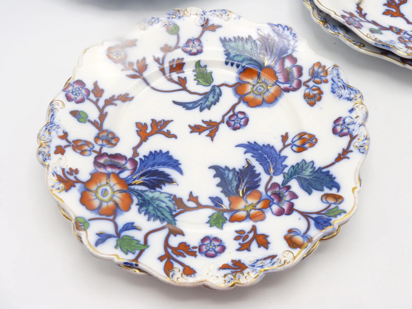 Set of 6 "Prunus" Plates - Wm. Ridgway - - Image 5