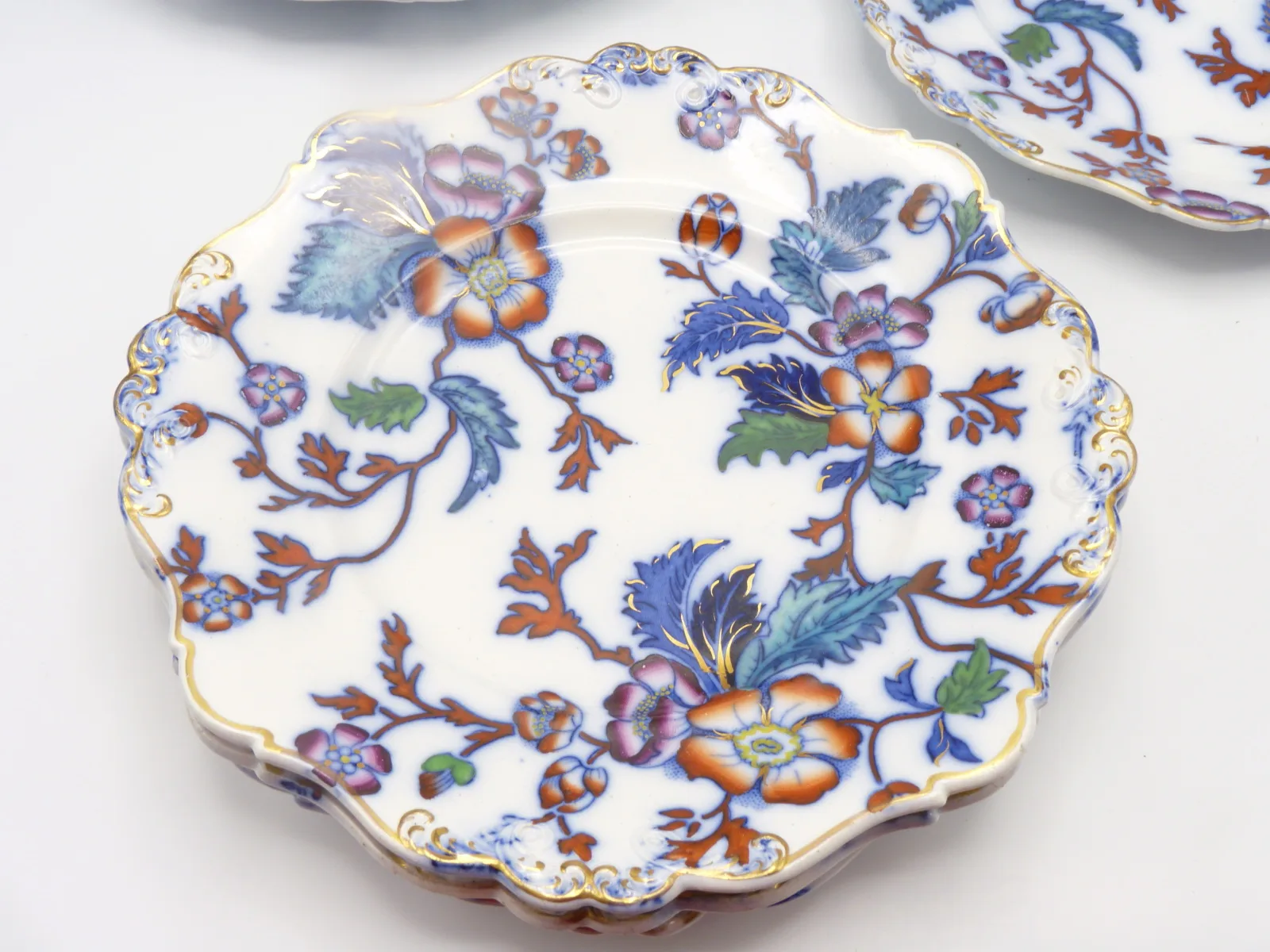 Set of 6 "Prunus" Plates - Wm. Ridgway - - Image 6