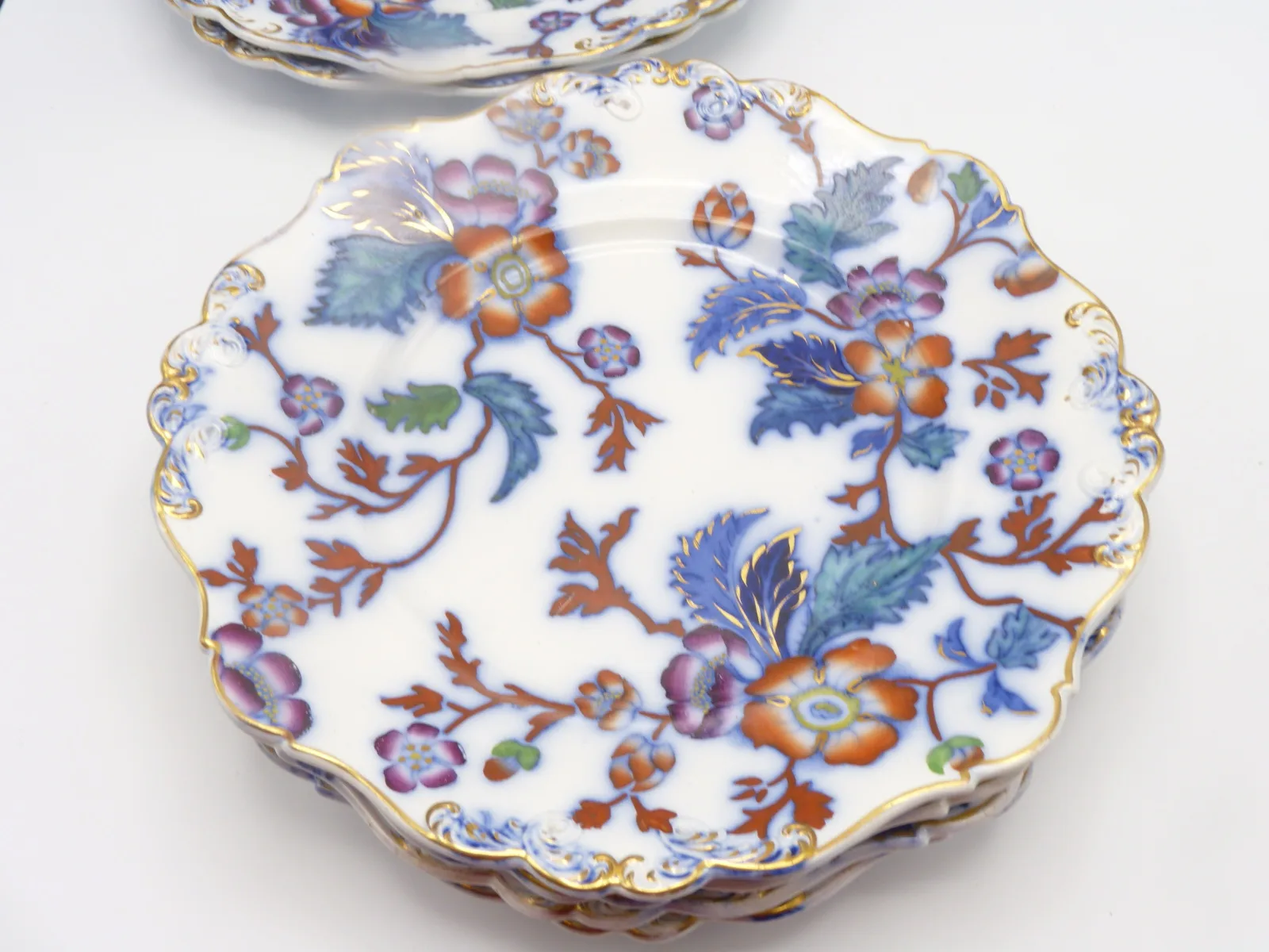 Set of 6 "Prunus" Plates - Wm. Ridgway - - Image 8