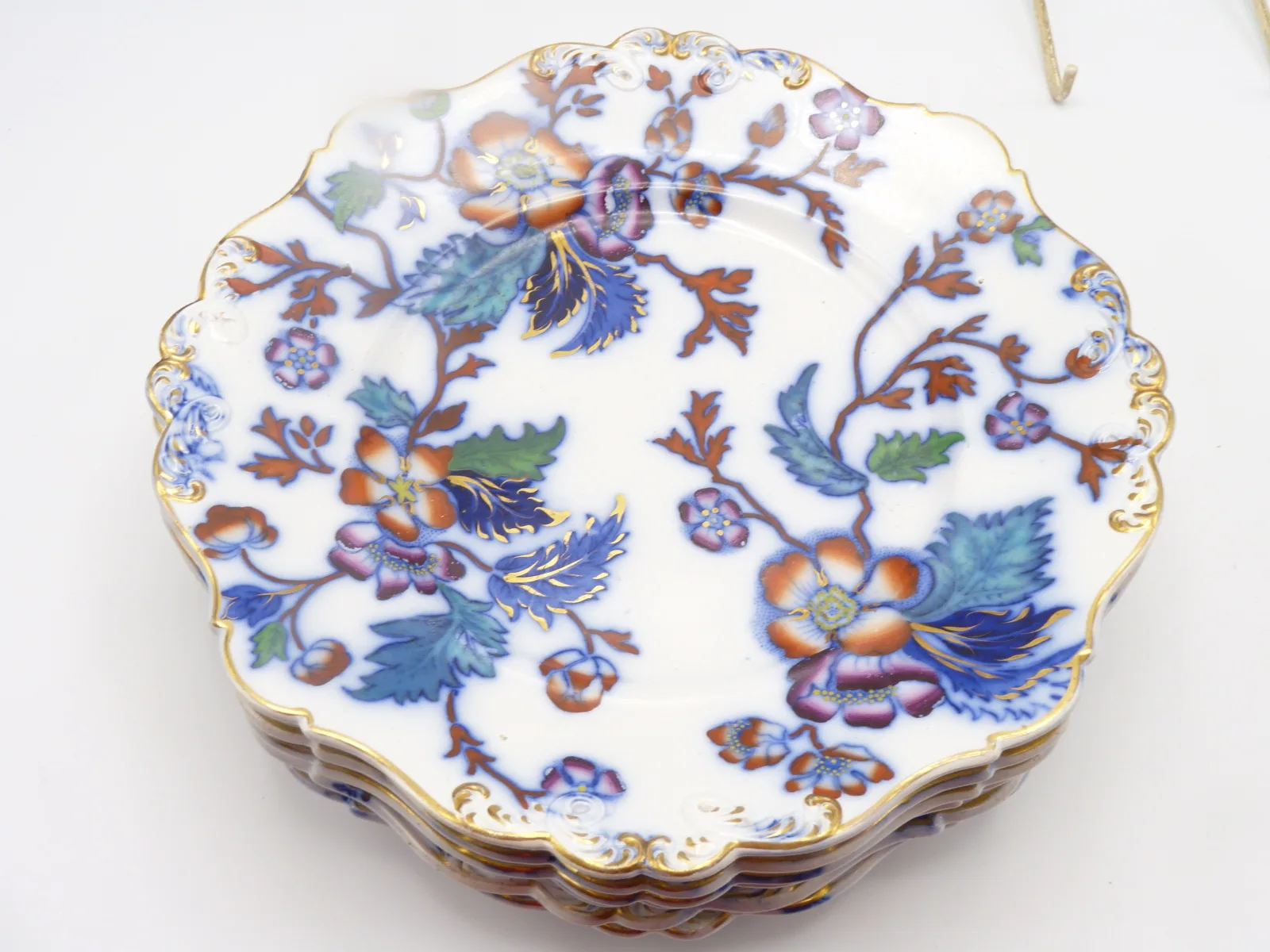Set of 6 "Prunus" Plates - Wm. Ridgway - - Image 9