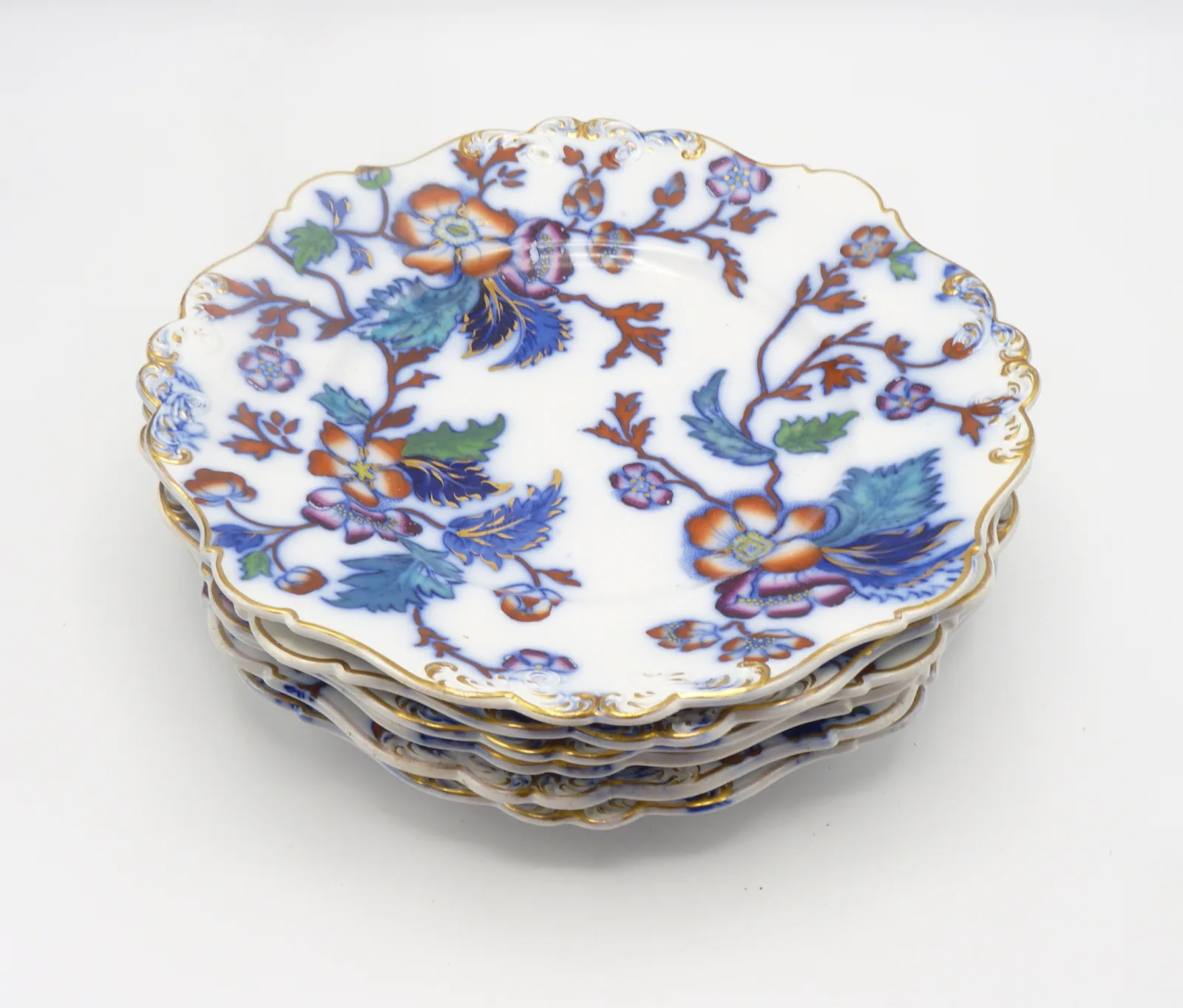 Set of 6 "Prunus" Plates - Wm. Ridgway - - Image 12