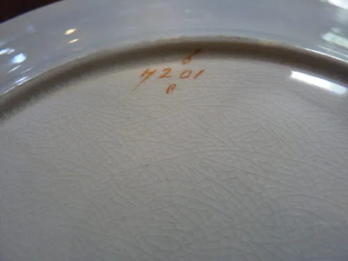 Flow Blue & Pink Floral Plate - Image 7