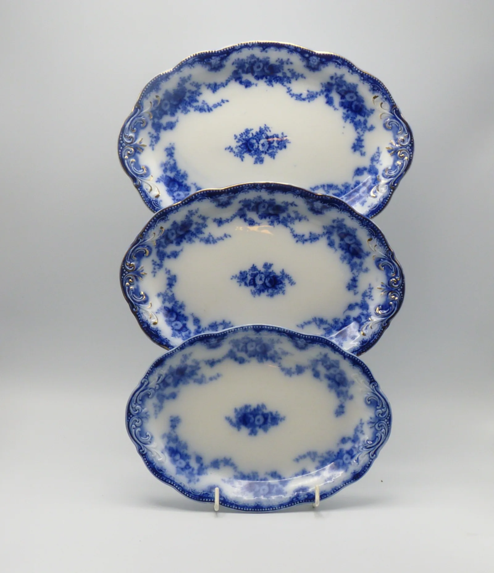 3 Graduating Platters - Florida Pattern - Image 2