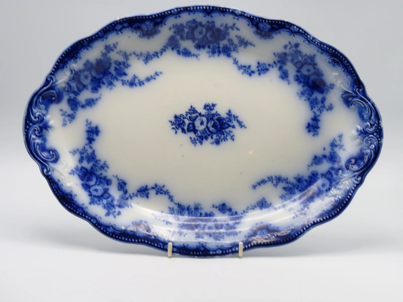 Flow Blue Meat Platter - Florida - Image 3