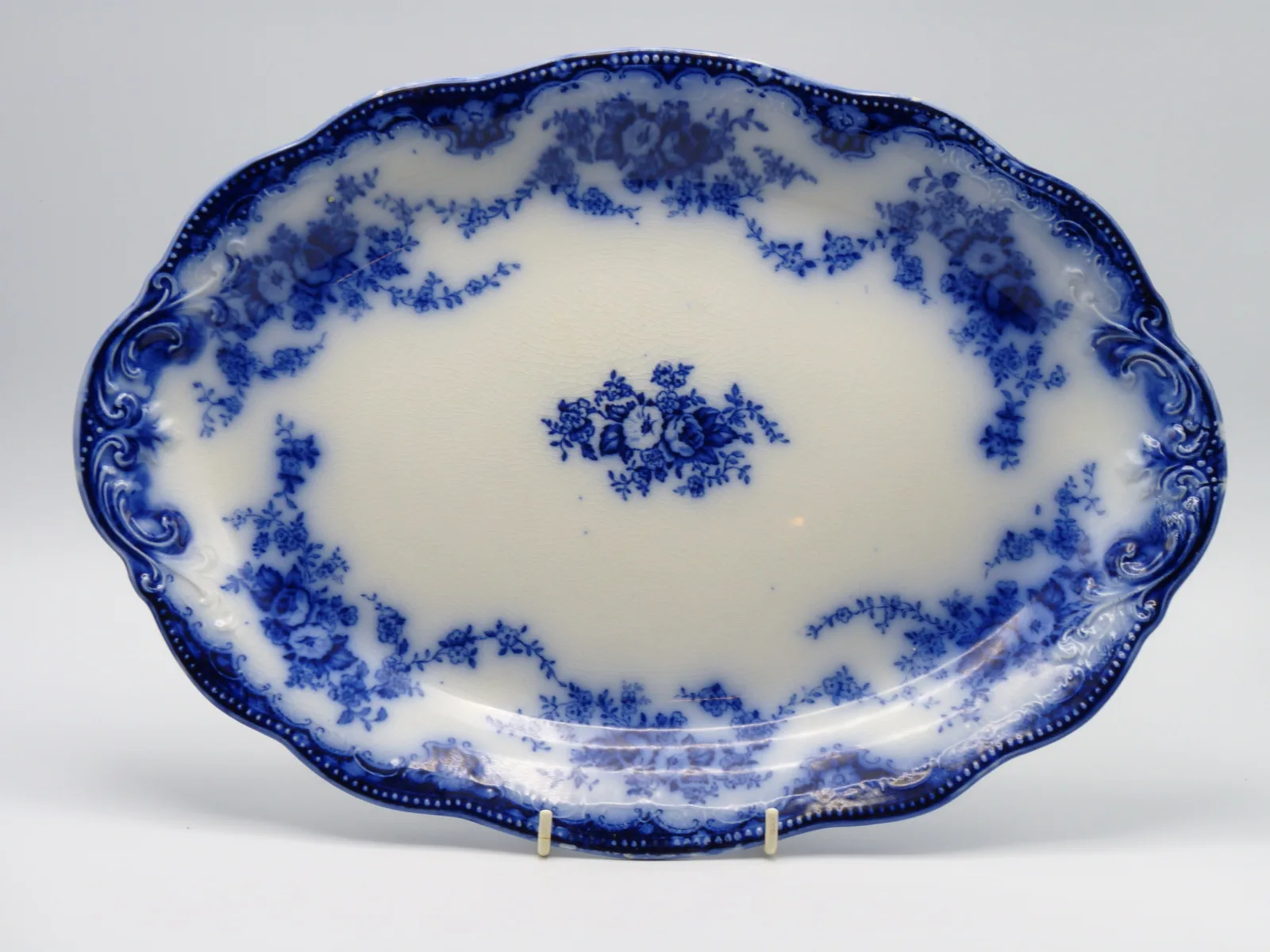 Flow Blue Meat Platter - Florida - Image 4