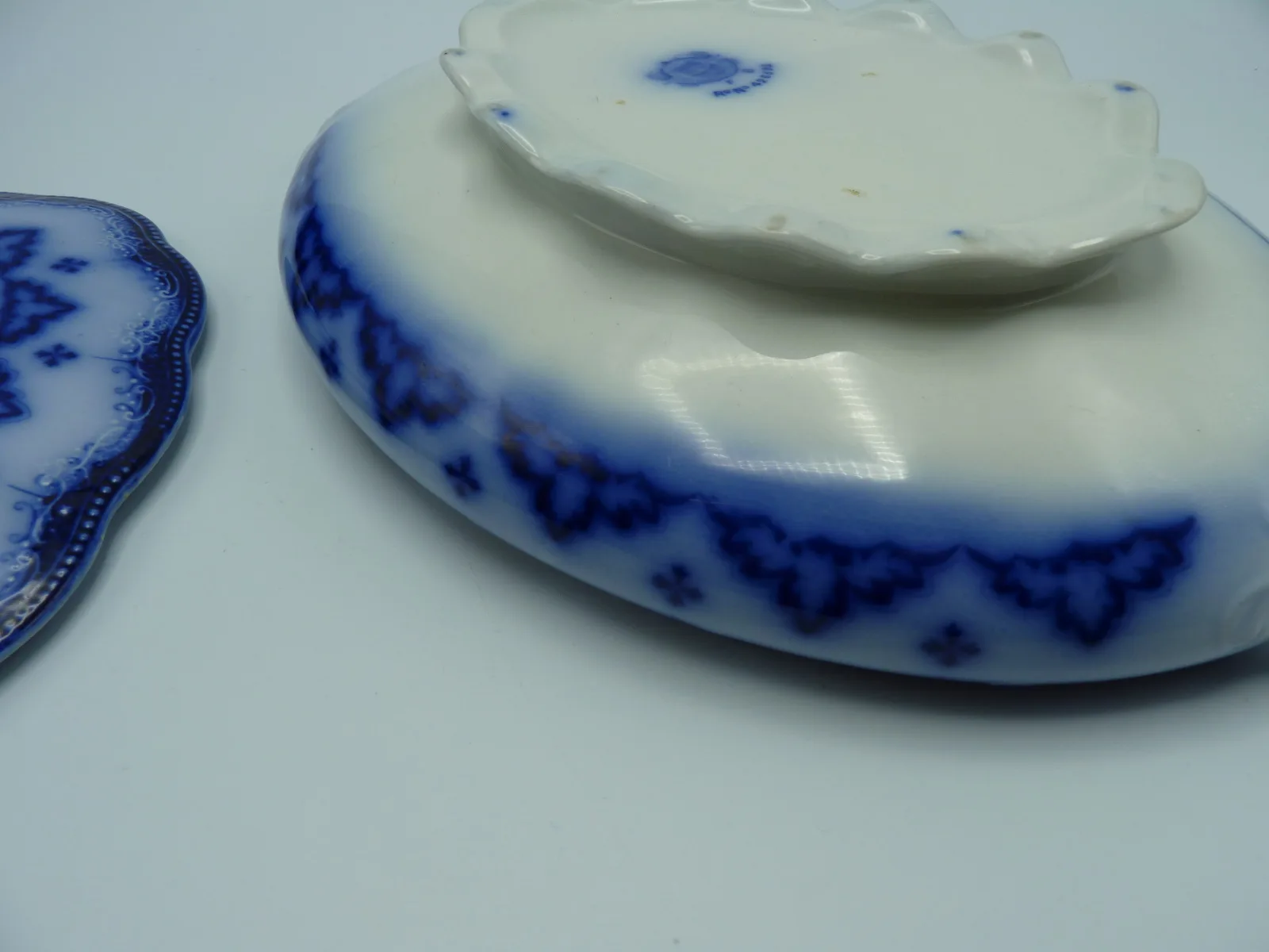 W H Grindley Flow Blue Vegetable Tureen -Astral - Image 6