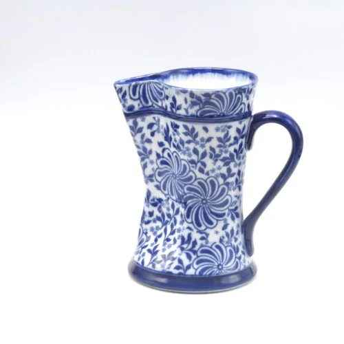 Flow Blue Doulton Pinched Jug