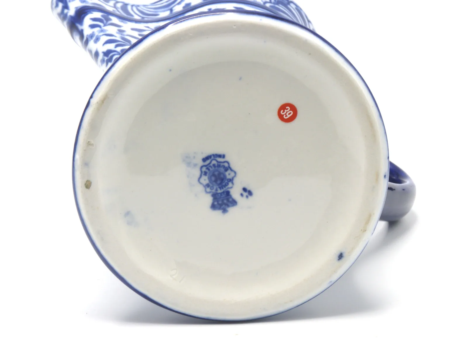 Flow Blue Doulton Pinched Jug - Image 3