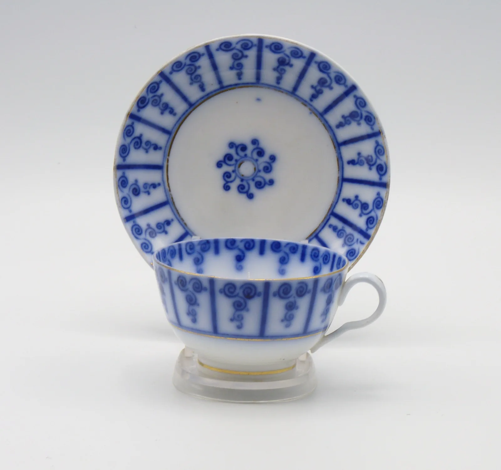 John Ridgway Flow Blue Cup and Saucer price is for 1