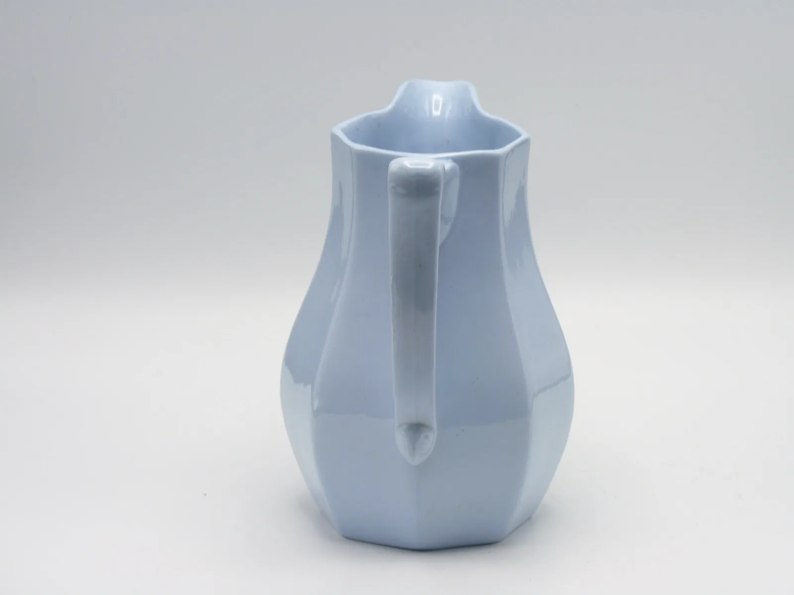 Face Jug - Mask Jug -  Light Blue - Minton - Image 5