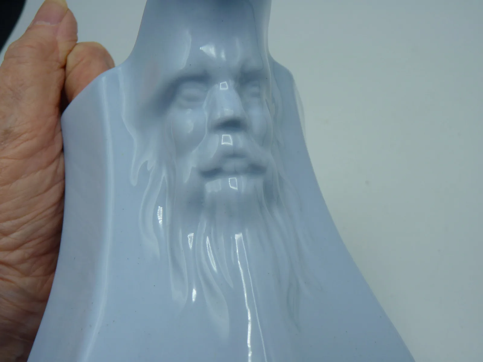 Face Jug - Mask Jug -  Light Blue - Minton - Image 7