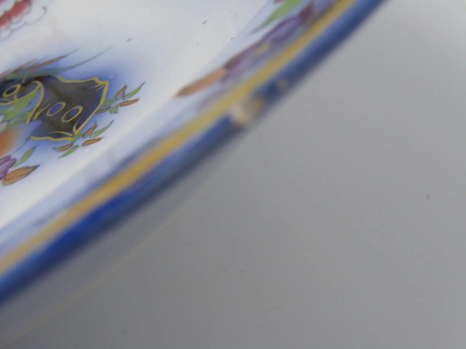 Flow Blue Polychrome Soup / Pasta Bowl - Image 7