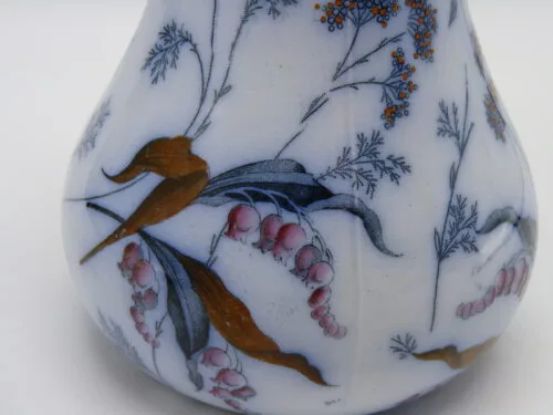 Flow Blue Polychrome Pitcher - Image 6