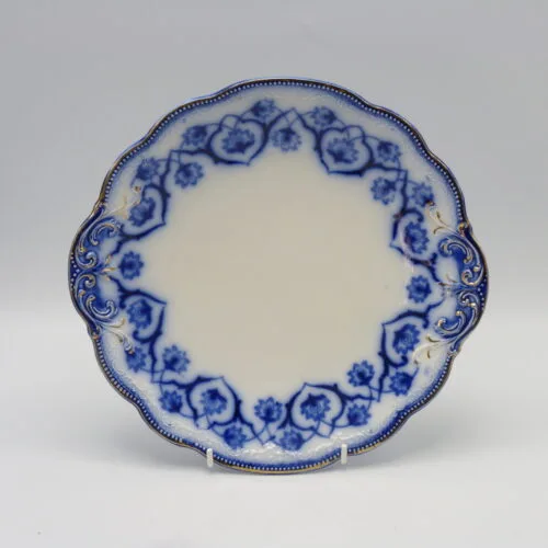 Flow Blue Haddon Tab Handled Plate (1)