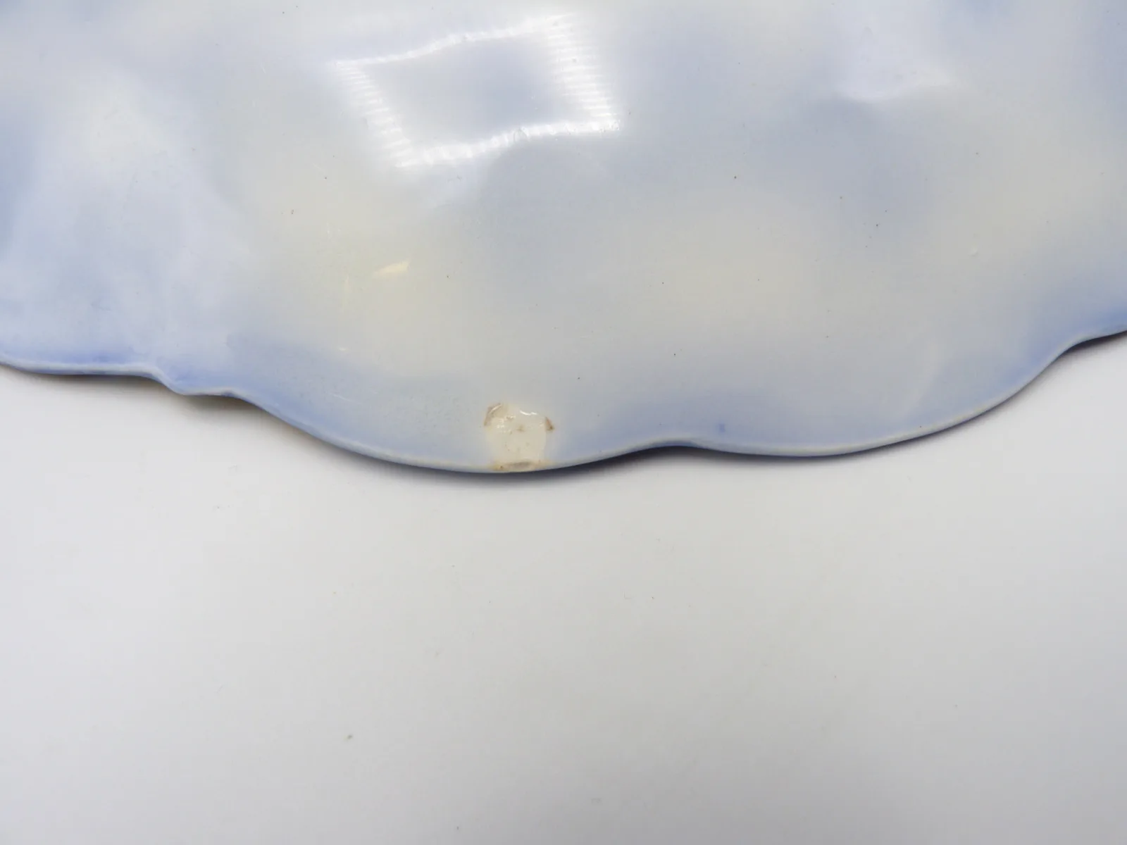 Flow Blue Haddon Tab Handled Plate (1) - Image 4