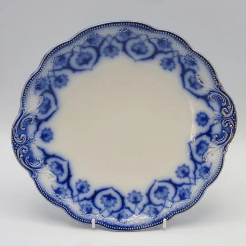 Flow Blue Haddon Tab Handled Plate (2)