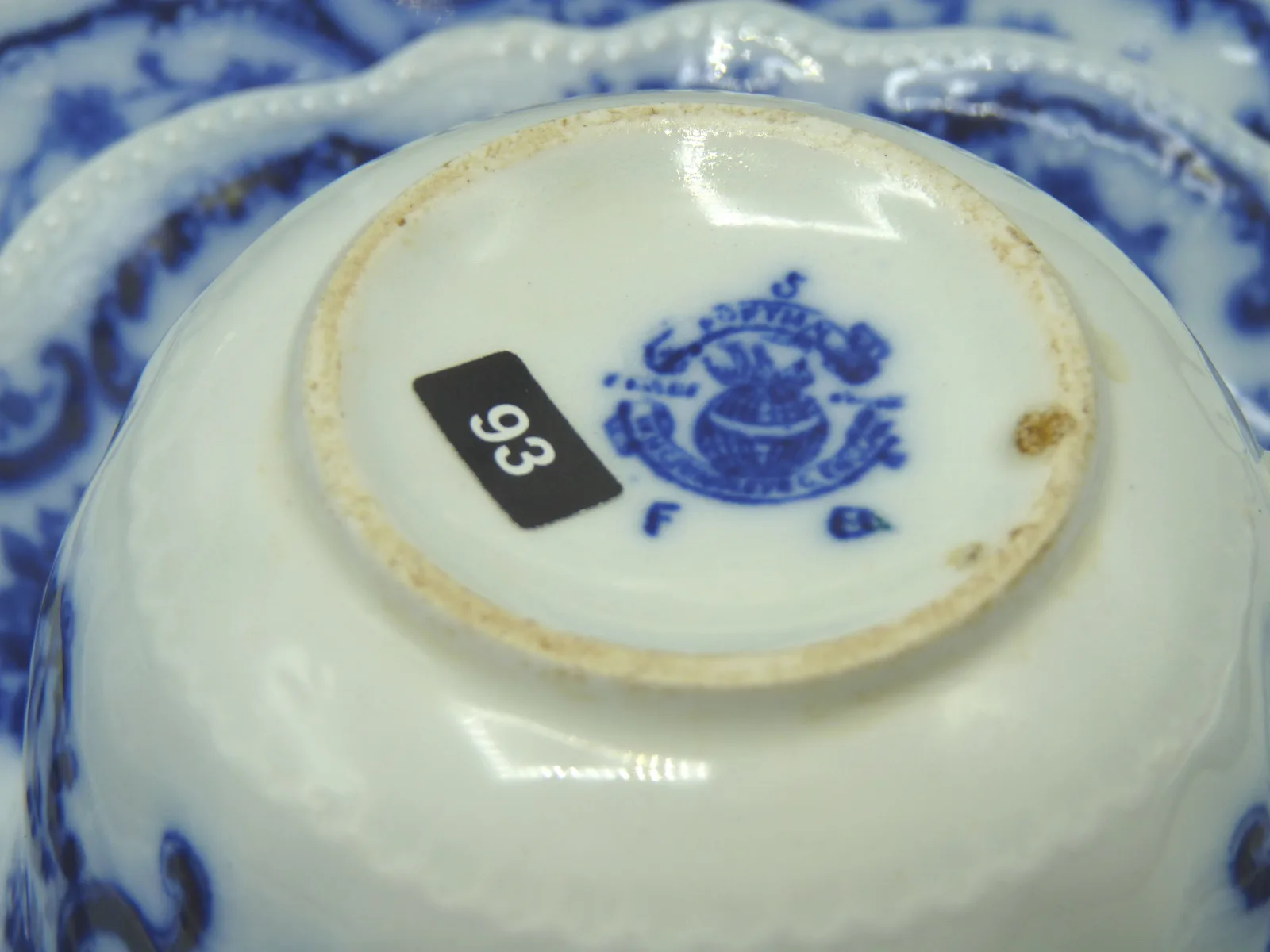 Four Place Flow Blue Teawares - Portman - Part Teaset - Image 3