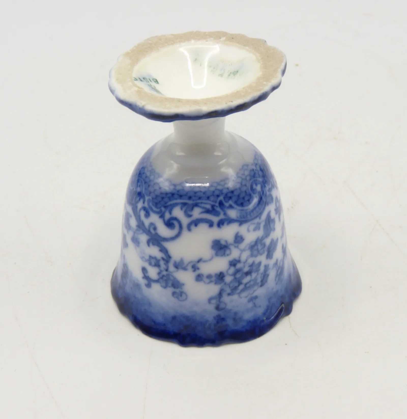 Flow Blue Pedestal Egg Cup - Image 5
