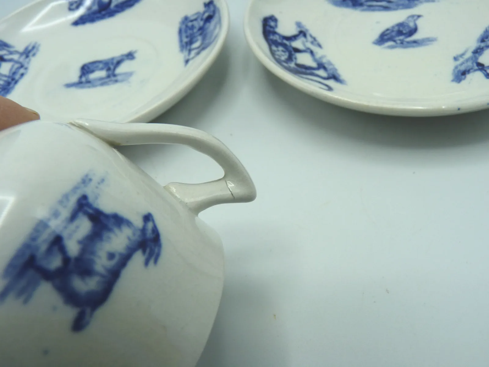 Pair of Childrens Toy Cups & Saucers - Copeland - Image 4