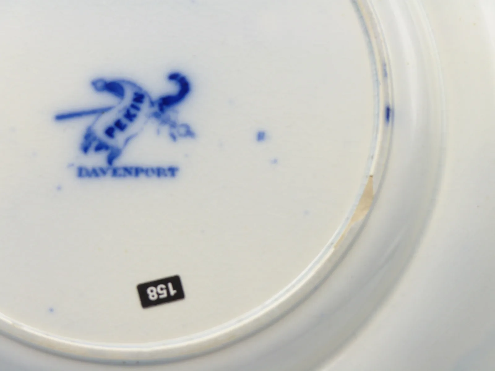 Large Flow Blue Davenport Plate - Image 5