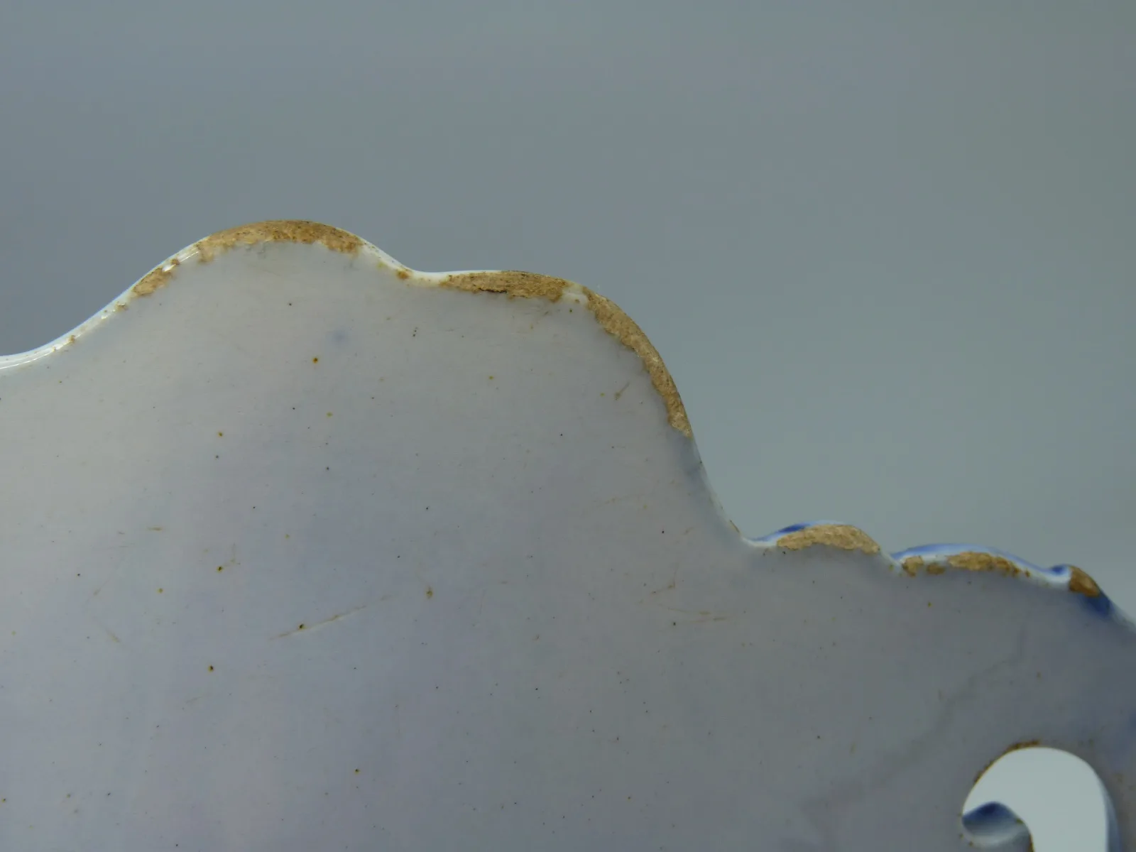 Flow Blue Handled Cake Plate - Royal Lily - Image 3