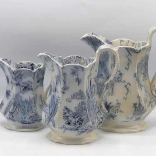 Set of 3 Graduating Mulberry Jugs