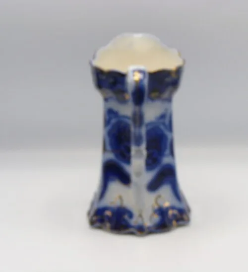 Flow Blue Art Nouveau Jug - Image 2