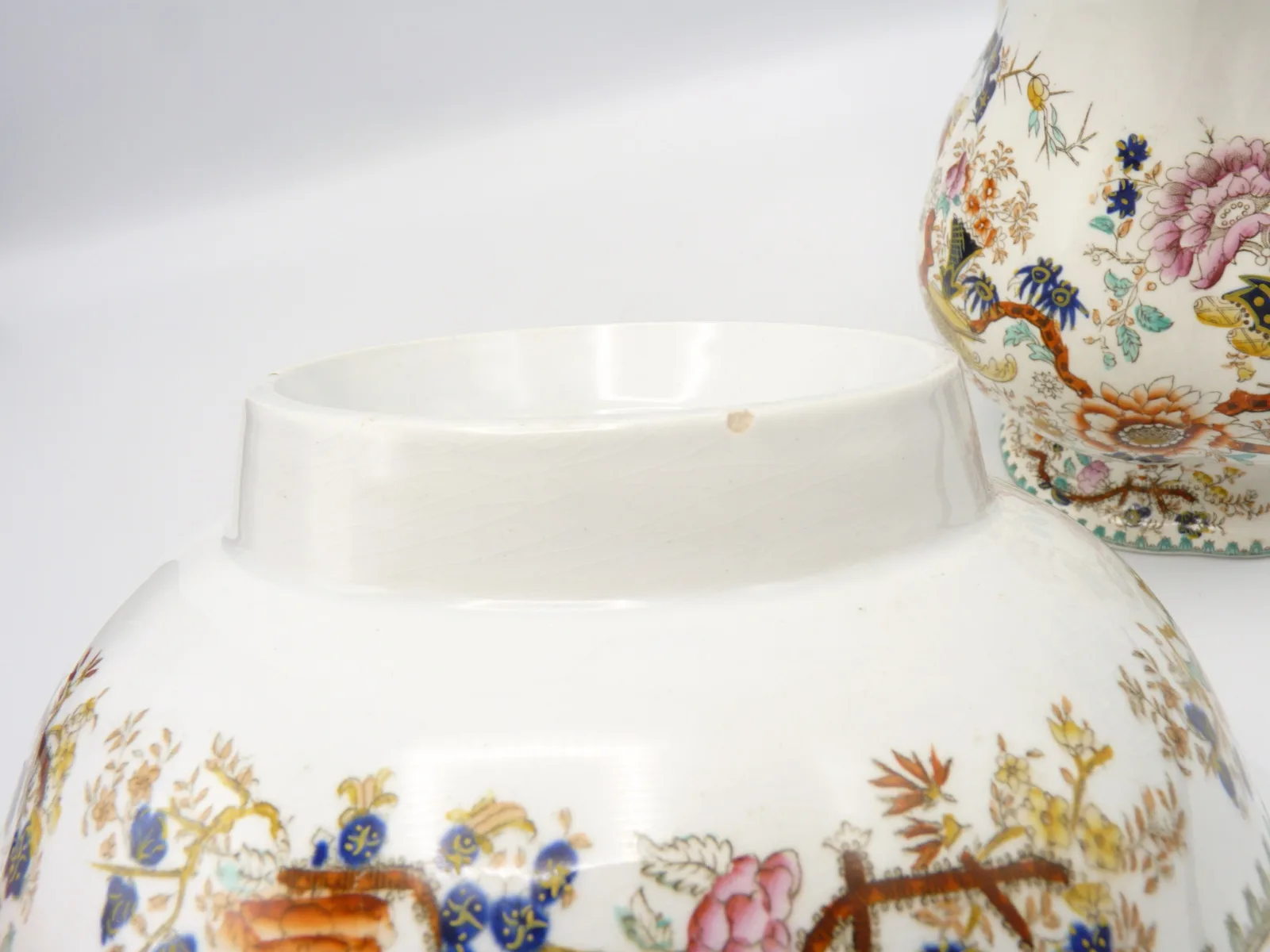 Child's Polychrome Water Jug and Wash Bowl - Image 2