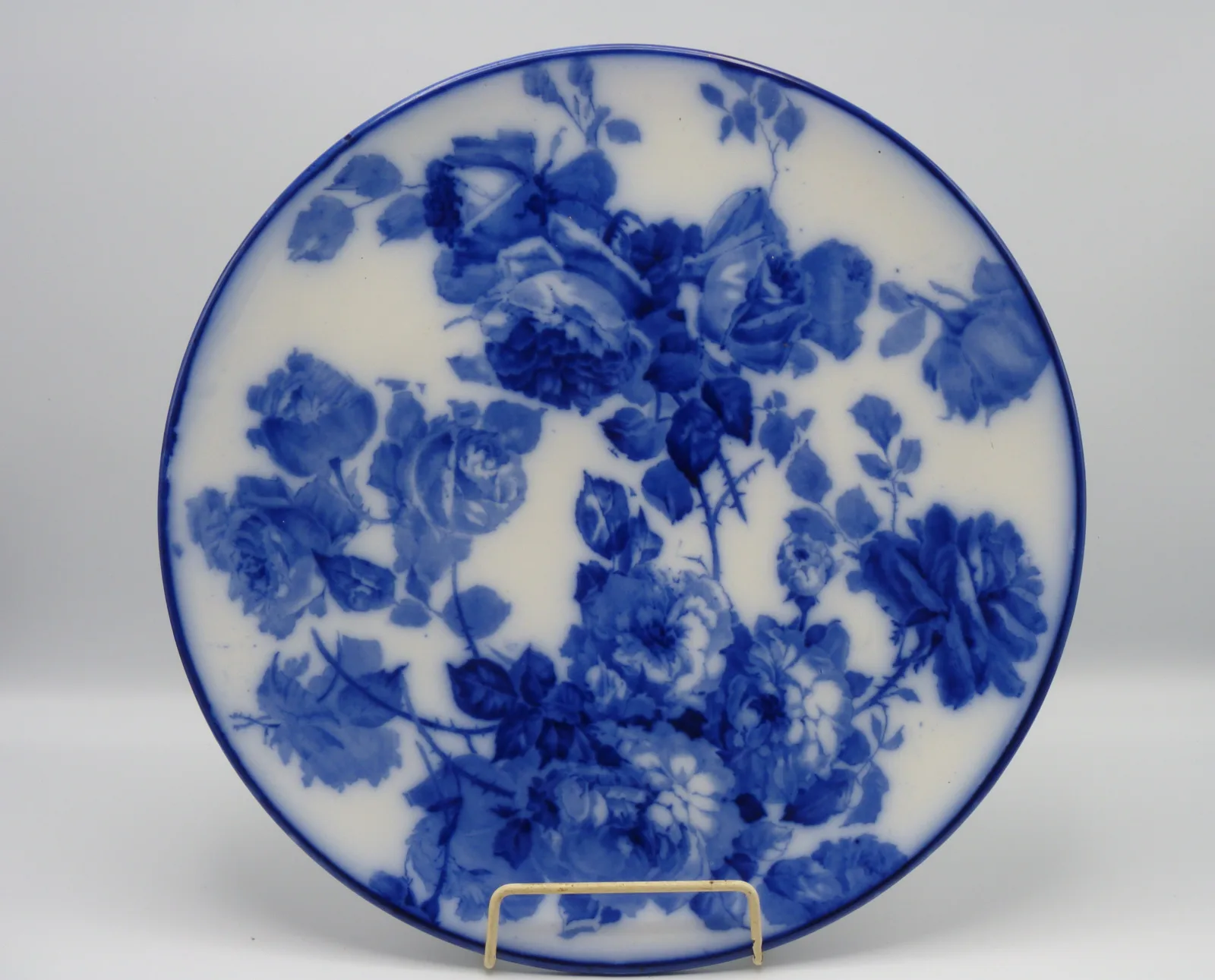 Large Flow Blue Doulton Charger - Image 6