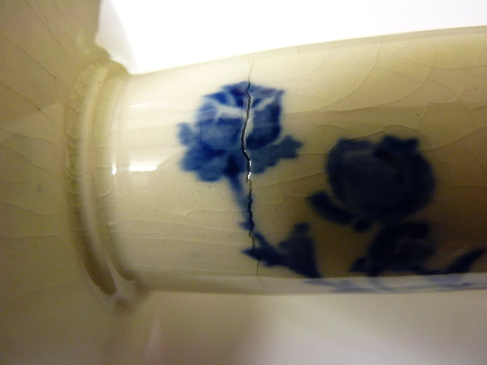 Flow Blue Gloire De Dijon Candlestick - Doulton - Image 9