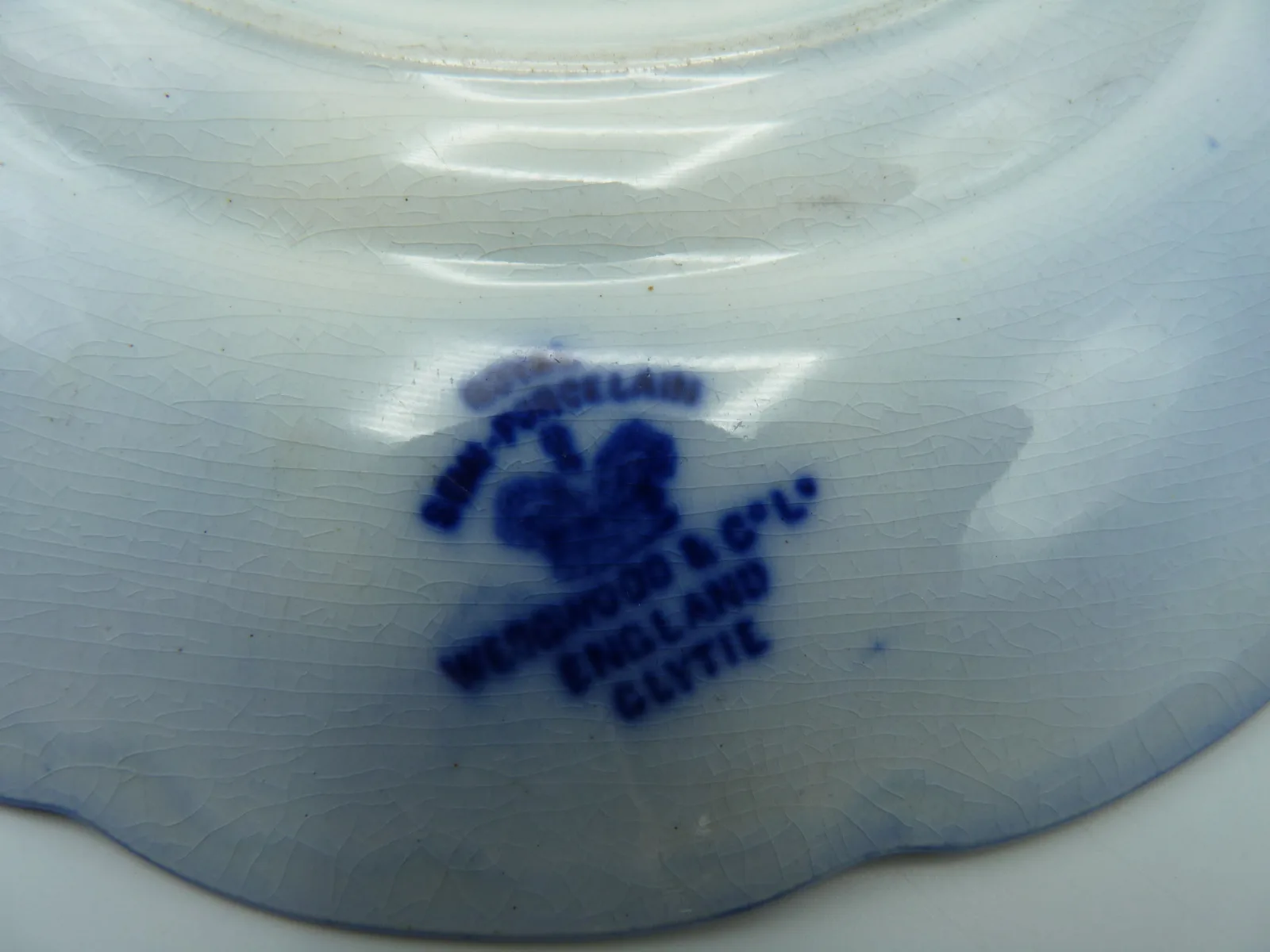 Flow Blue Clytie (Snipe) Plate - Image 3