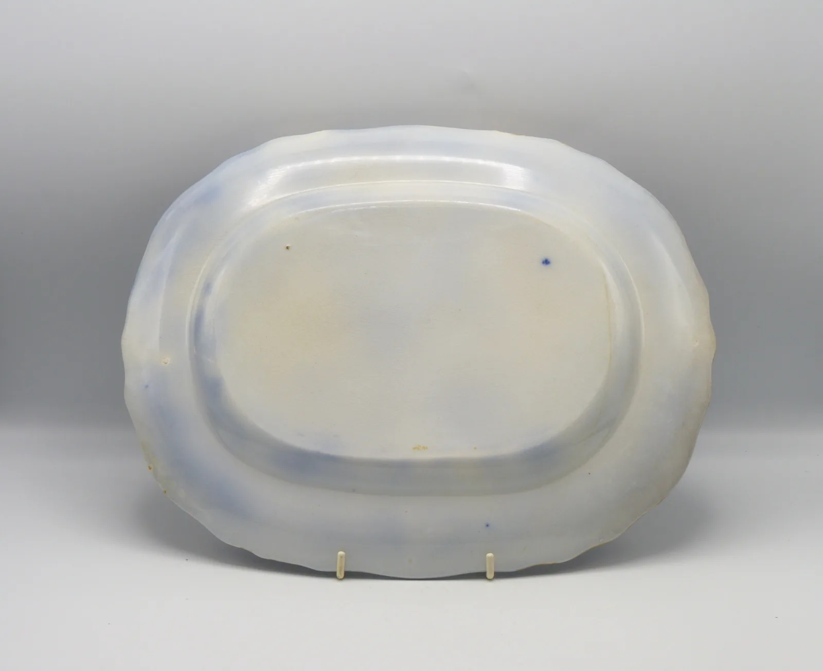 Flow Blue Polychrome Platter - Image 2