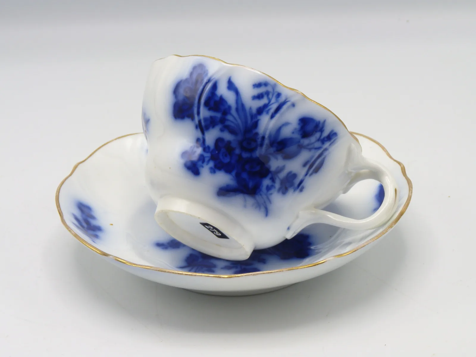 Beautiful Delicate Flow Blue Cup & Saucer - Berlin