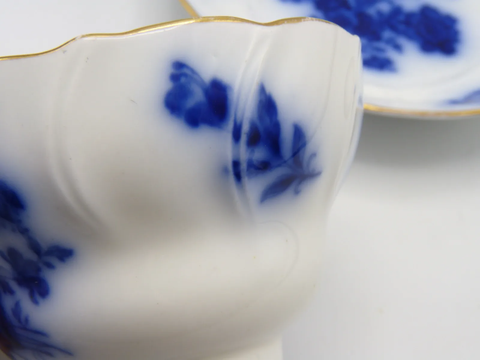 Beautiful Delicate Flow Blue Cup & Saucer - Berlin - Image 6