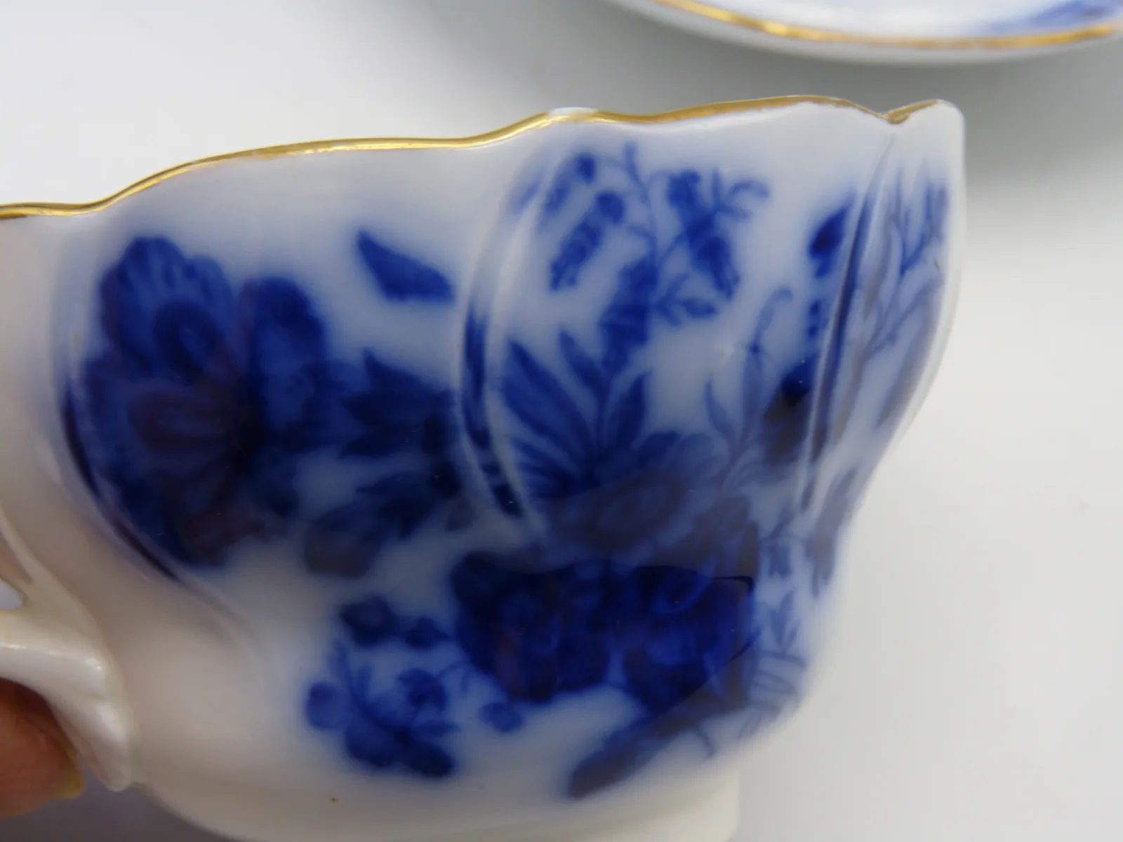 Beautiful Delicate Flow Blue Cup & Saucer - Berlin - Image 5