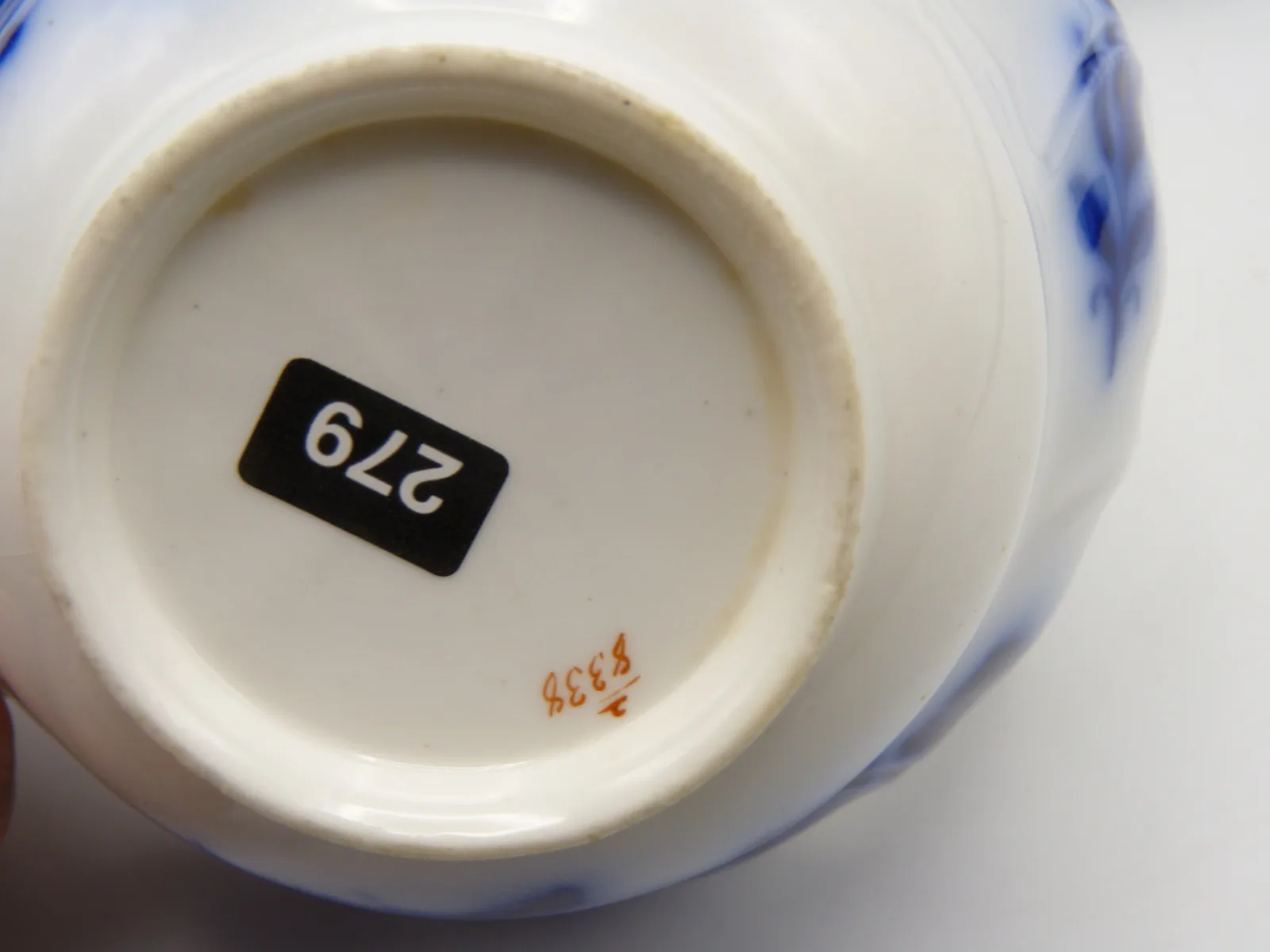 Beautiful Delicate Flow Blue Cup & Saucer - Berlin - Image 4