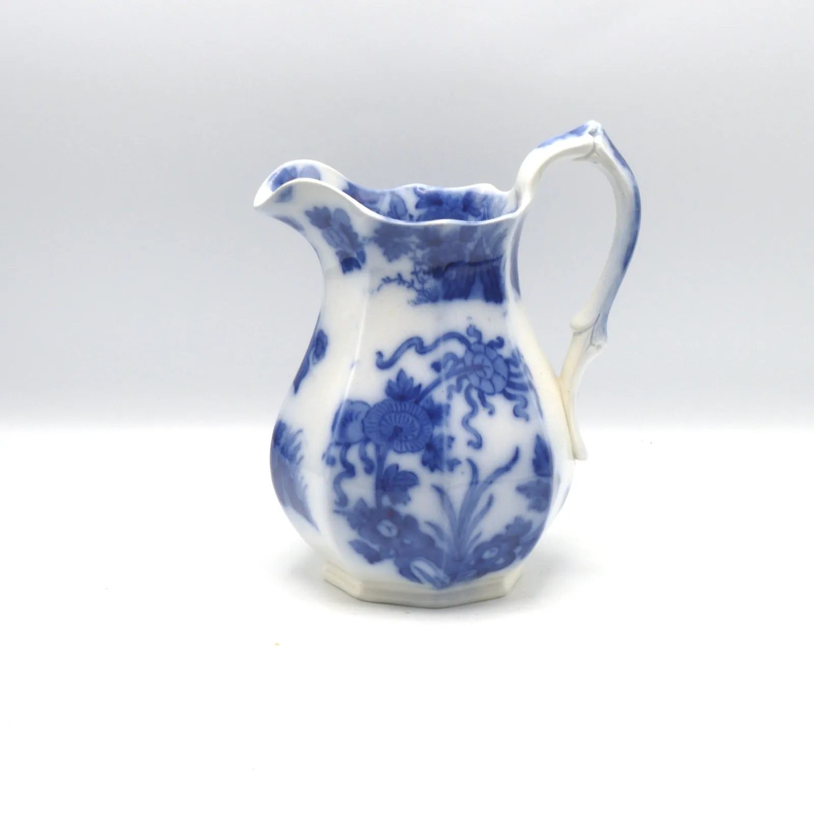 Flow Blue Alcock Jug