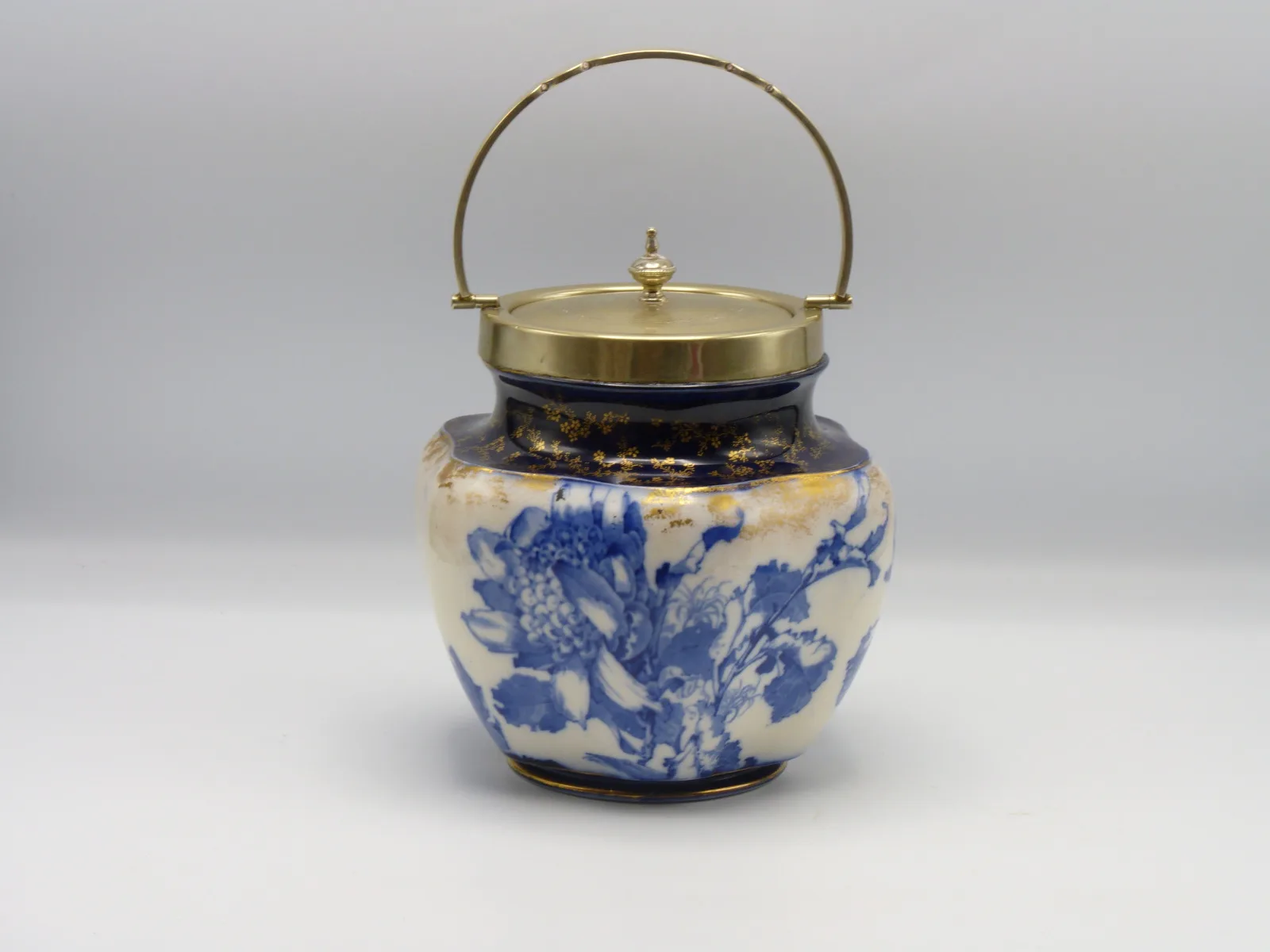 Doulton - Flow Blue Biscuit Barrel