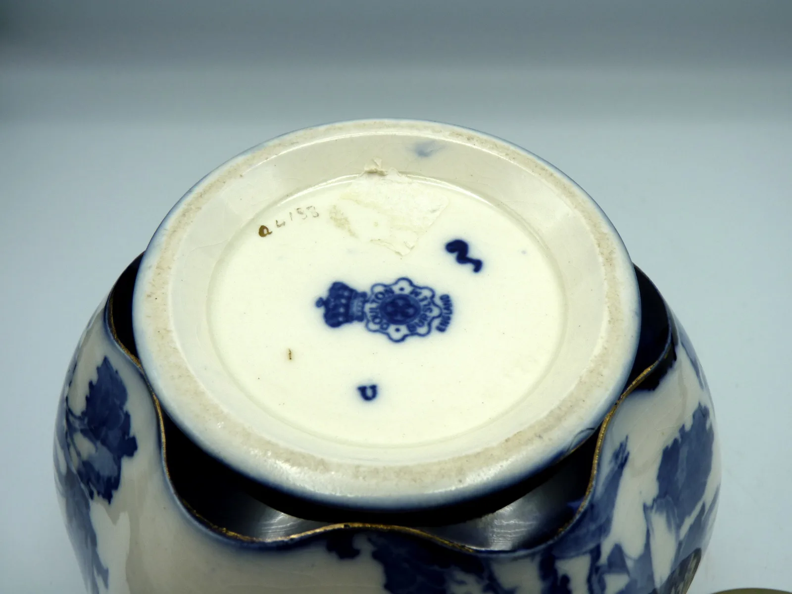 Doulton - Flow Blue Biscuit Barrel - Image 3