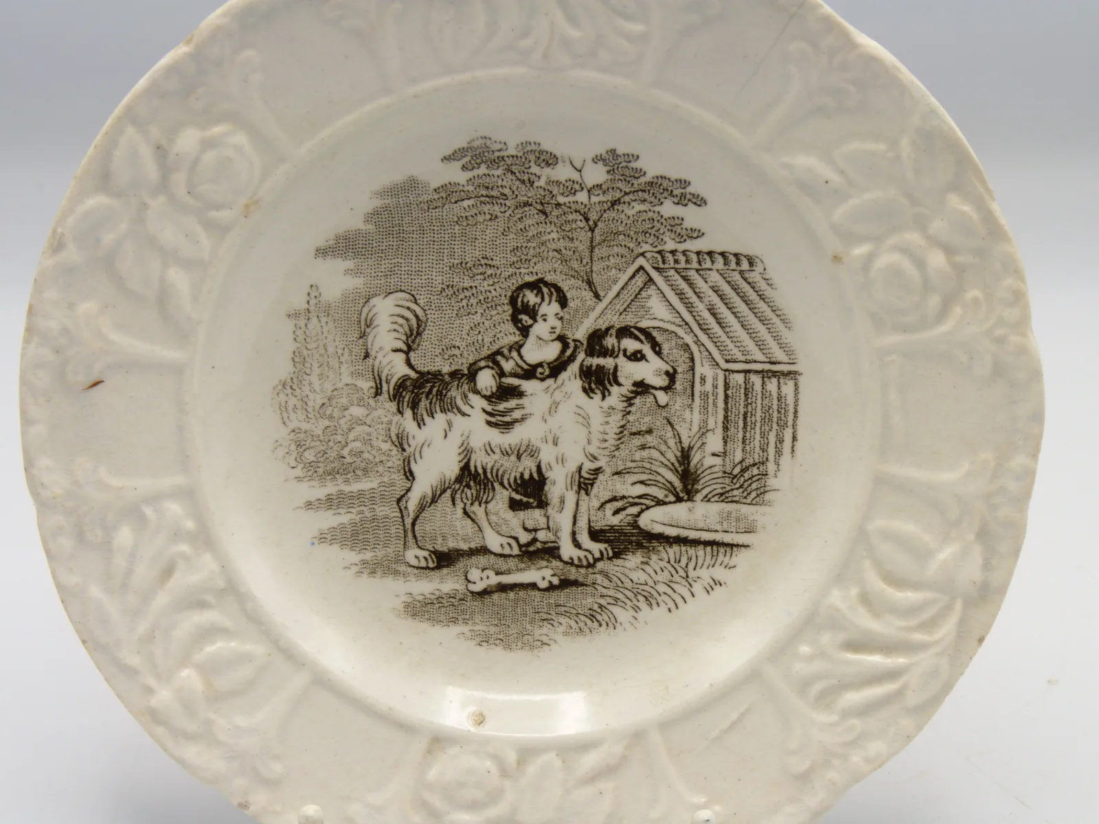 Childs Early Plate - "Child & Dog" - Image 4