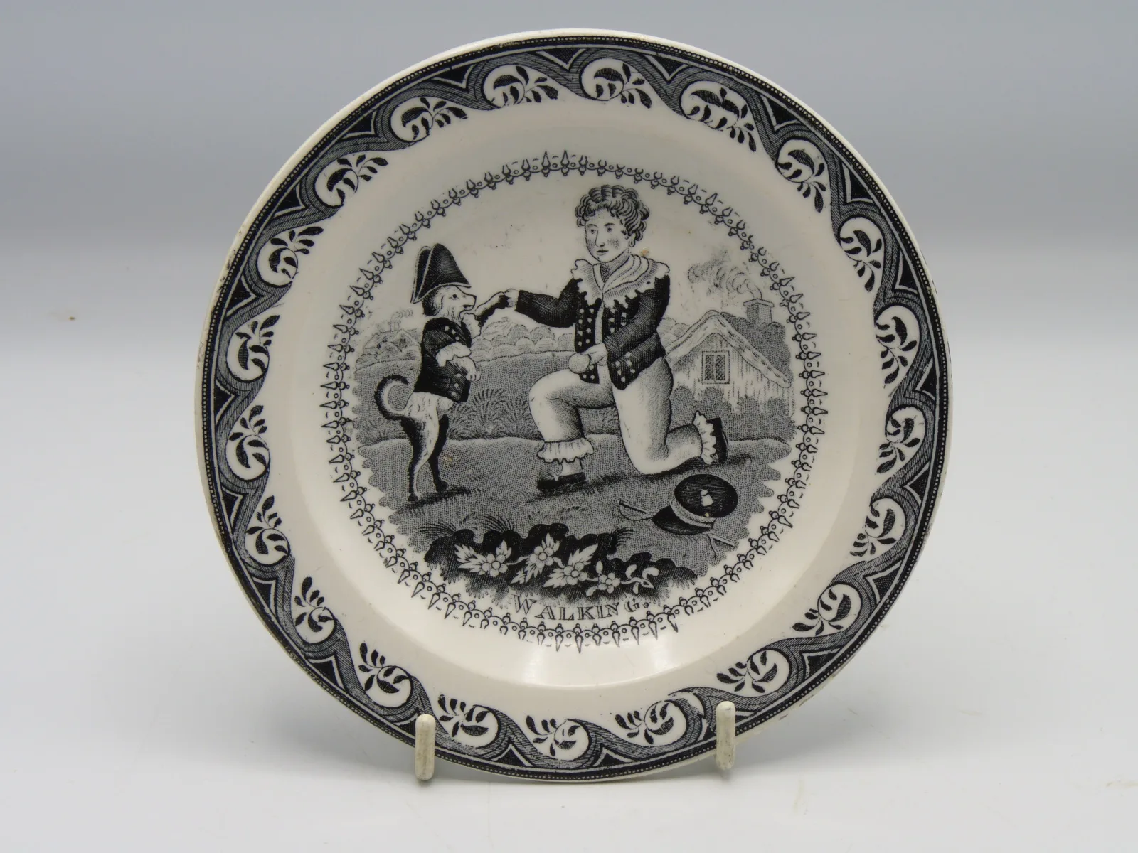 Childs Plate - "Walking" - Southwick Pottery