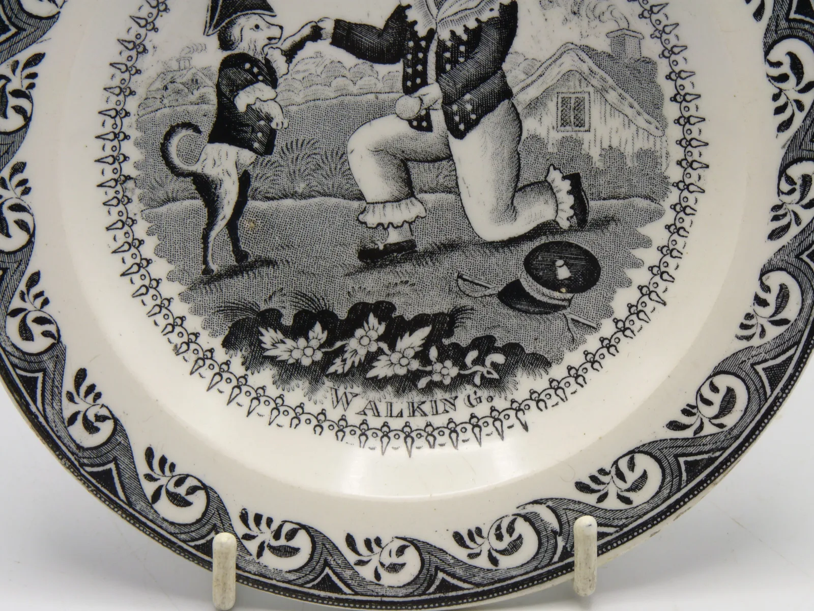 Childs Plate - "Walking" - Southwick Pottery - Image 4